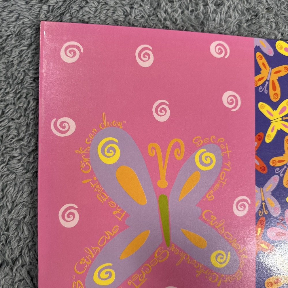 Vintage 1990s Barbie 3 Ring Folder For Binder 2 Pocket Folders Art Doll Graphic - Picture 7 of 13
